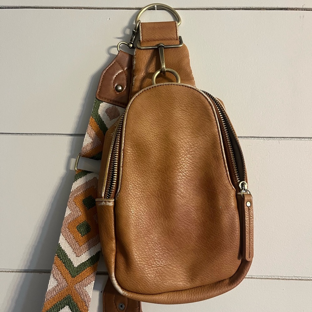 ANTHROPOLOGIE Sling Bag, Vegan Leather